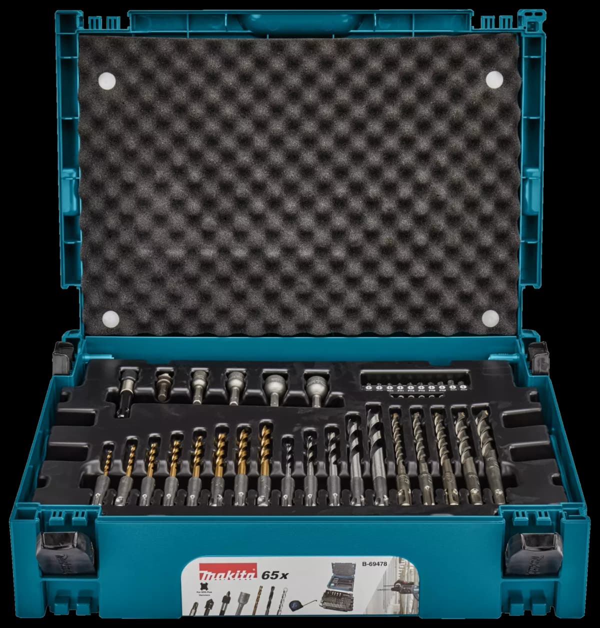 Makita B-69478 65-delige Boor-/schroefbitset In Mbox - SDS-Plus