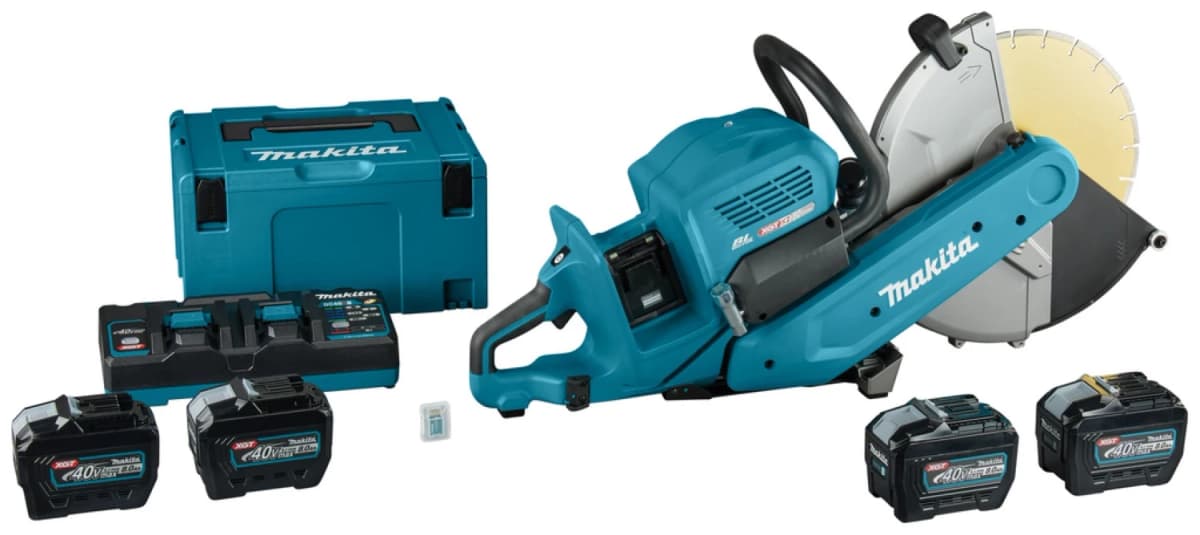 Makita CE002GL402X XGT 2x40 V Max Li-ion Accu Doorslijper Set (4x 8,0Ah) In Doos/Mbox - 355mm