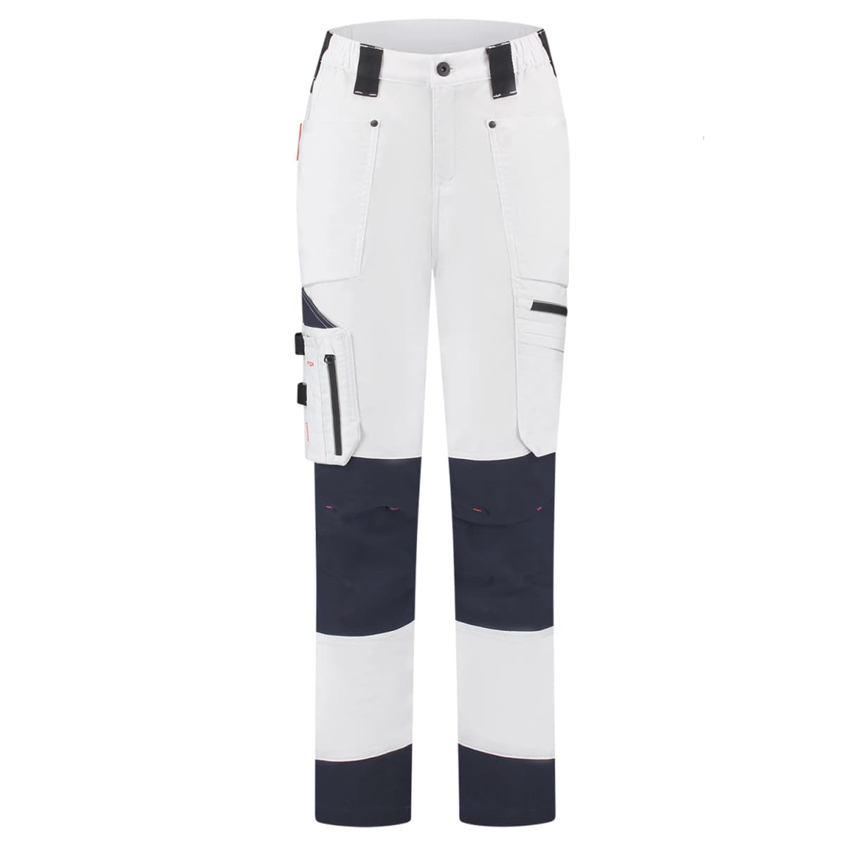 Workman 90041 STRETCH Worker Werkbroek P2S Dames - Wit / Navy - Maat 44 (34/32)