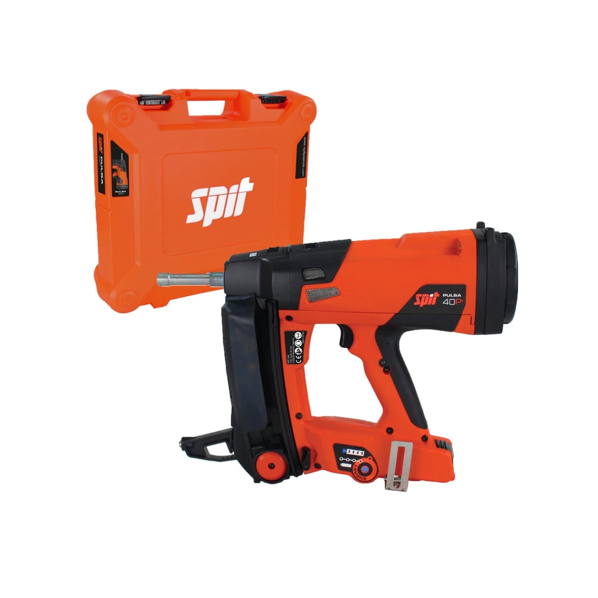 Spit 019652 Pulsa 40P+ Gas Nagelapparaat Voor Afbouw&Aannemerij Set In Koffer - 15-40mm - 100J Slagkracht