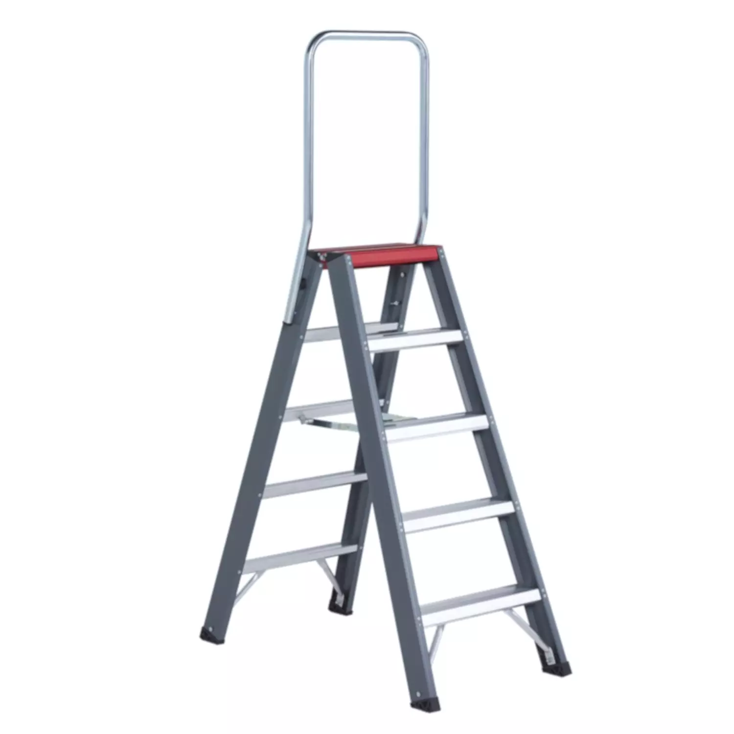 Altrex Falco FDO 5 Dubbele Trap - Aluminium Met Coating - 2 X 5 Treden - Max. Werkhoogte 3,2m