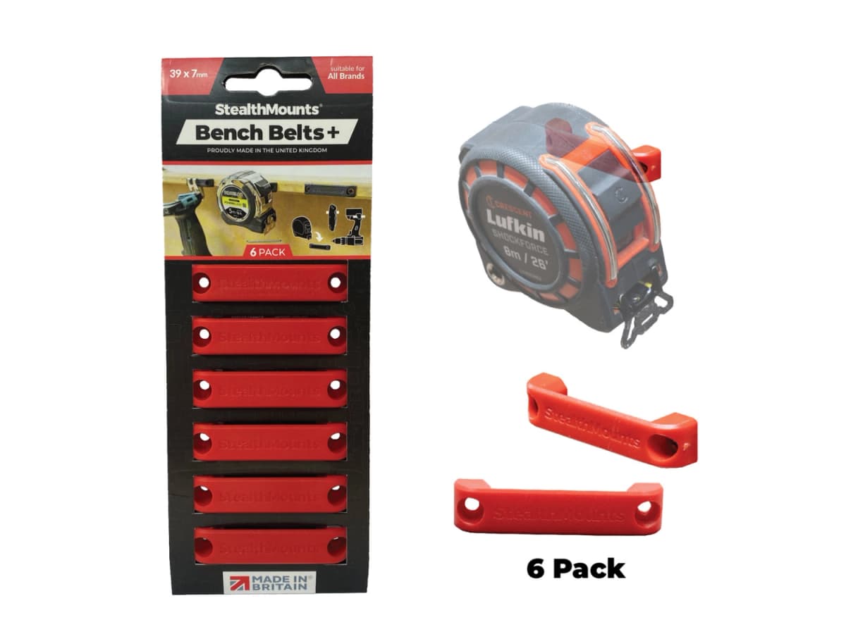 StealthMounts BB-PL-RED-6 Bankriemen + - Rood - 6 Stuks