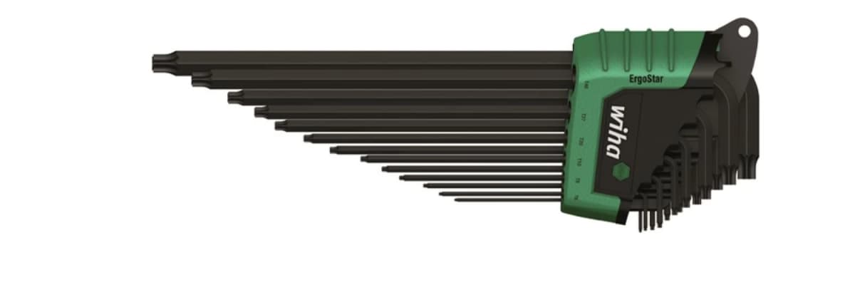 Wiha 366R HZ13 13-delige MagicSpring Inbussleutelset In ErgoStar Houder - Torx - T5-45