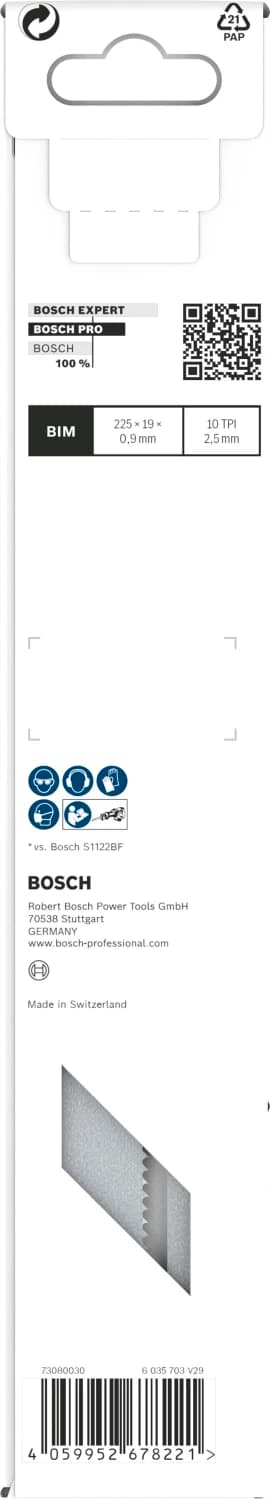 Bosch PRO S1122HFR Pallet Repair Fast Reciprozaagblad - 225mm - Hout/metaal (5st) thumbnail 3