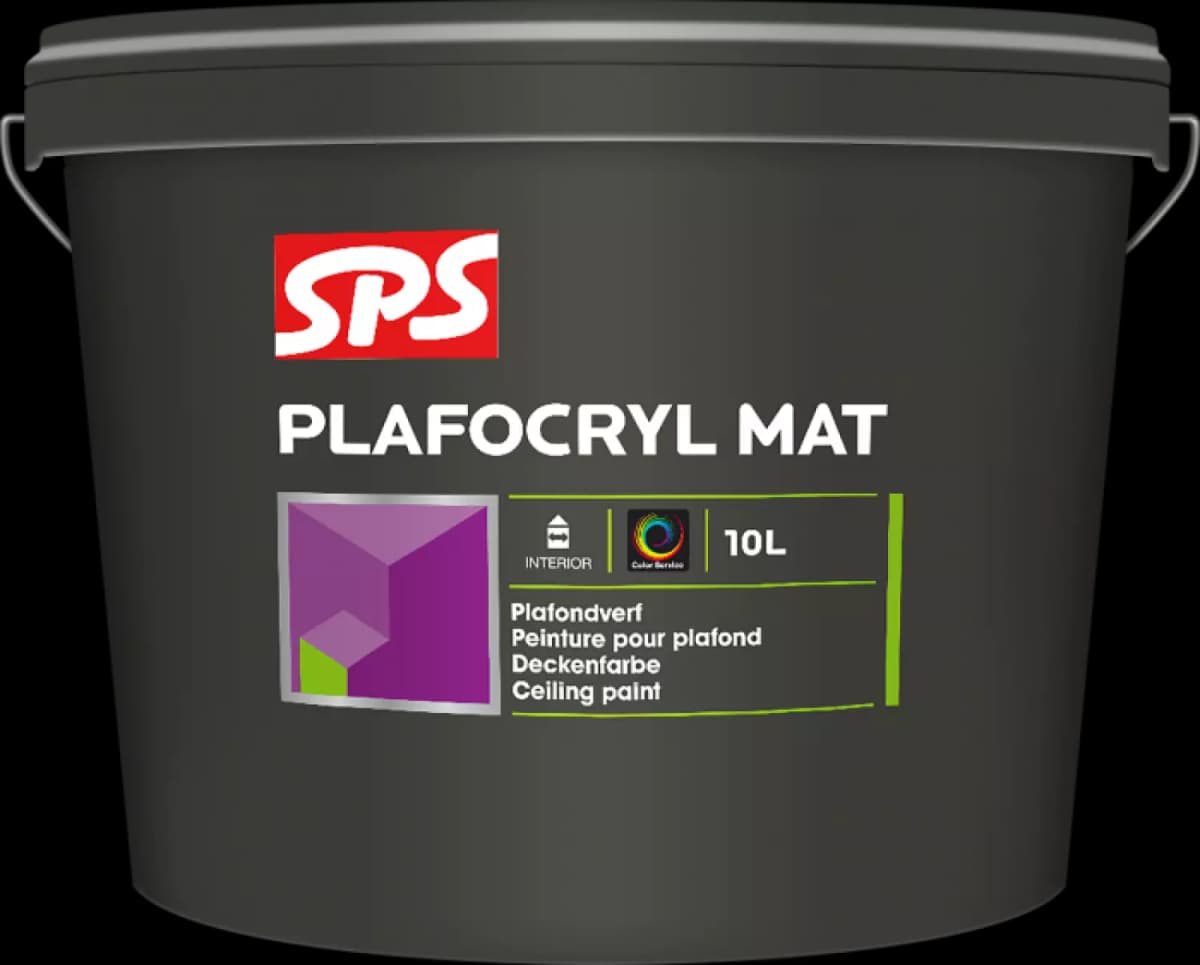 SPS Plafocryl Mat Muurverf - Op Kleur Gemengd - 10L