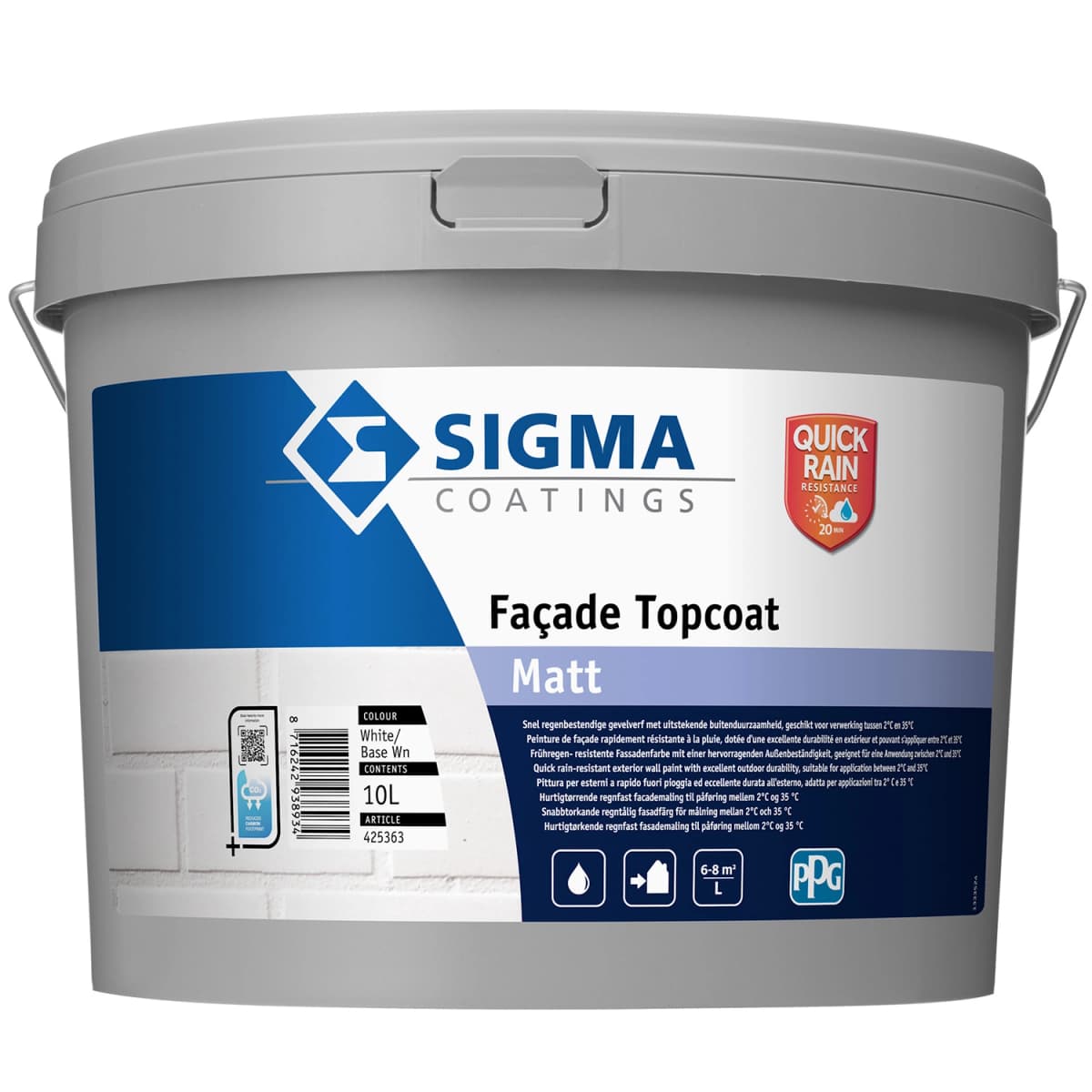 Sigma Facade Topcoat Matt - 10L
