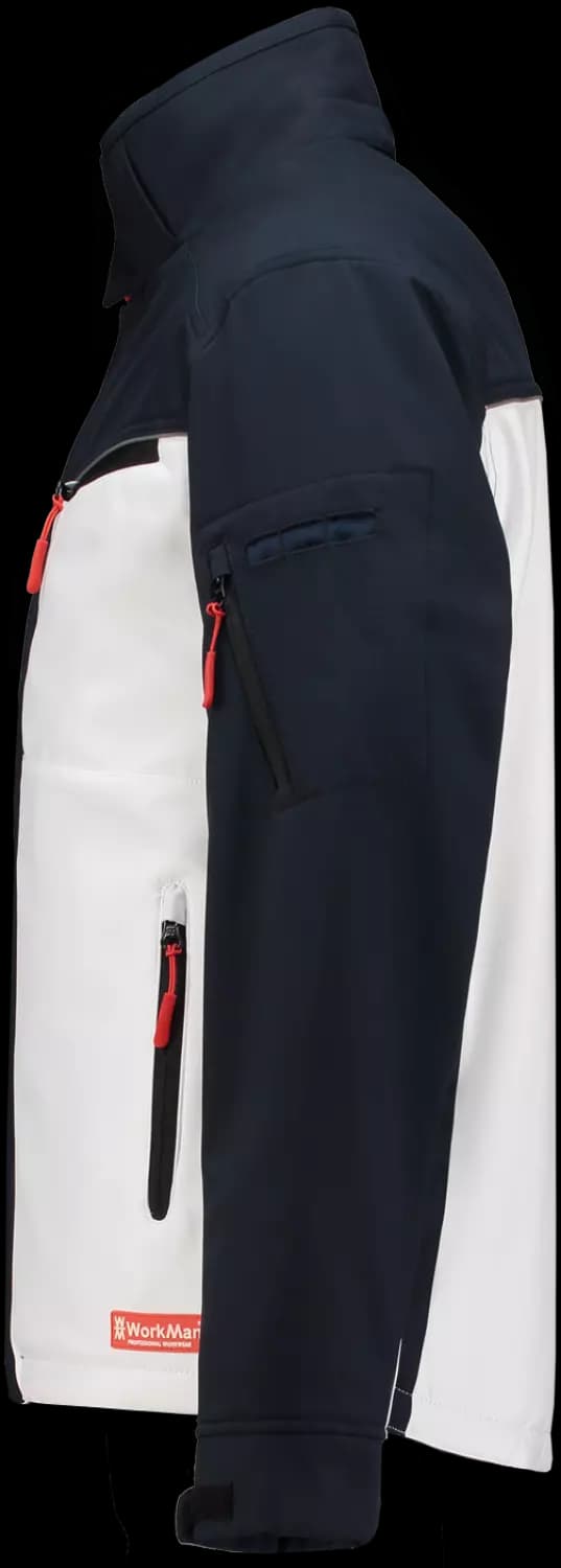 Workman 2511 Softshell Jacket Winter - Wit / Navy - XL thumbnail 3