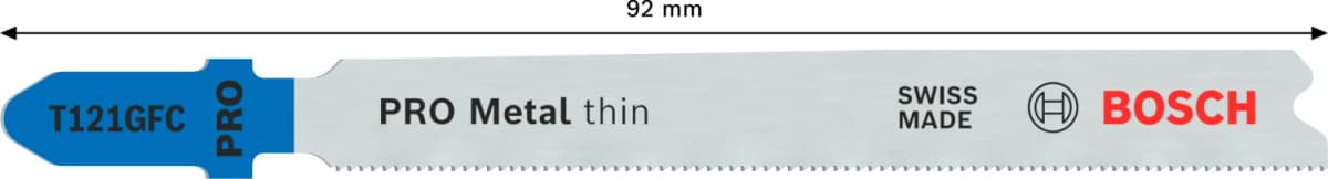 Bosch PRO T121GFC Metal Thin Decoupeerzaagblad - 92mm - Metaal (5st) thumbnail 2