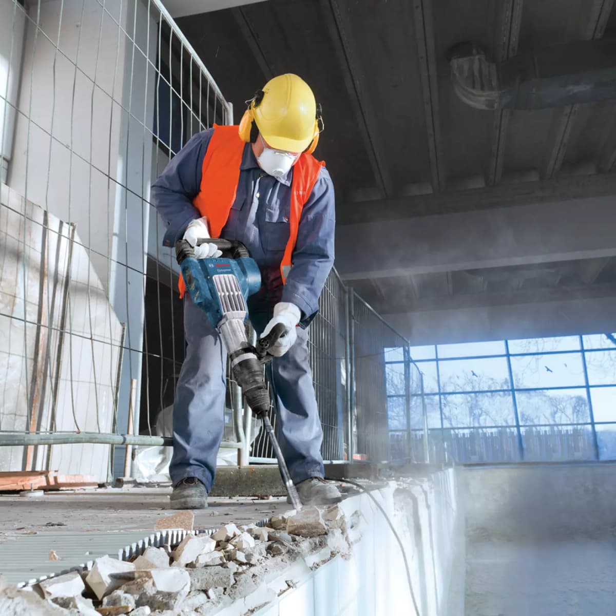 Bosch GSH 11 VC SDS-max Breekhamer In Koffer - 1700W - 23J thumbnail 4