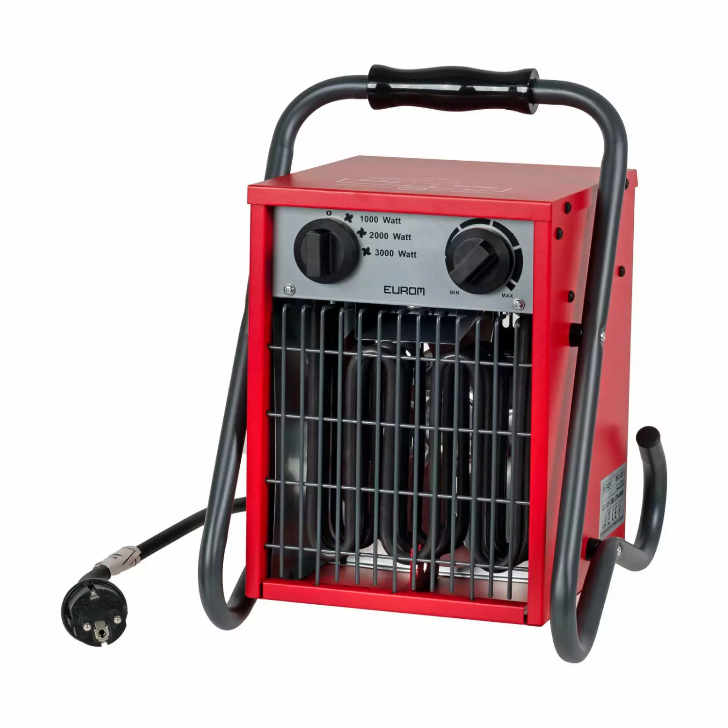 EUROM EK3201 Werkplaatskachel 3000W 240V Krachtige Verwarming - Thermostaat Instelbaar - Duurzaam Gebruik - Veilig Verwarmen