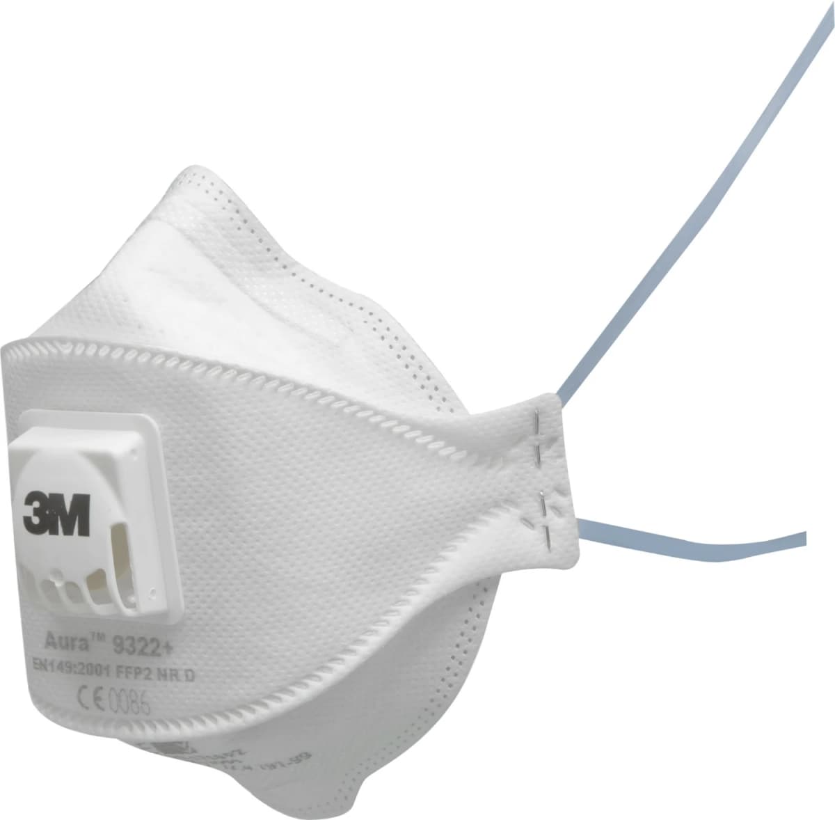3M 9322+ Aura Stofmasker - FFP2 - Onderhoudsvrij - Plooibaar - Met Uitademventiel