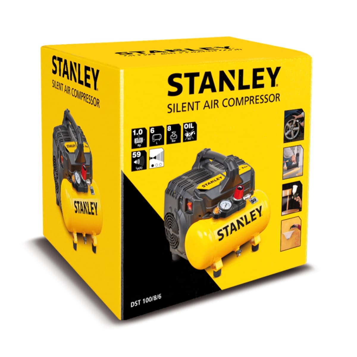 Stanley B2BE104STN703 Compressor - Olievrij - 8bar - 750W thumbnail 2