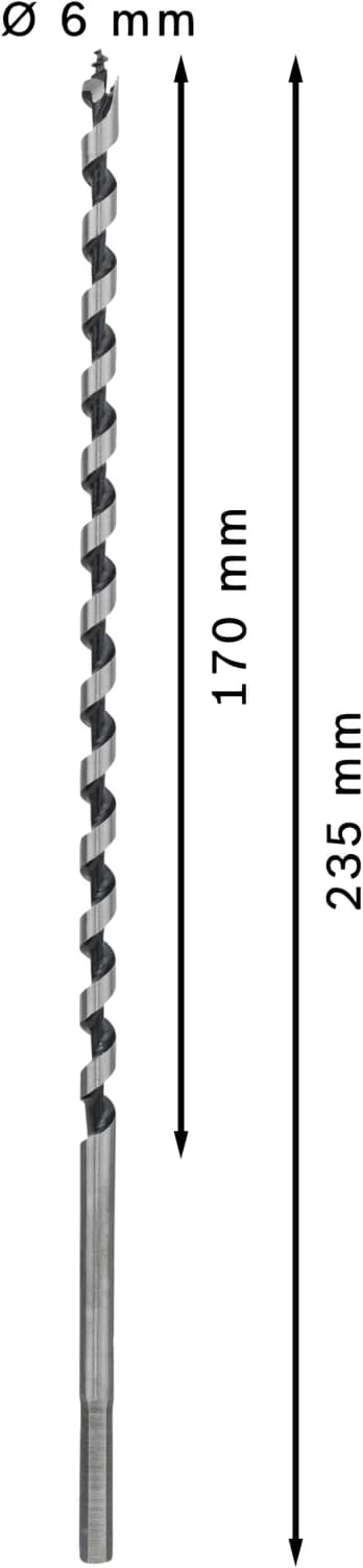 Bosch 2608597622 Slangenboor - Zeskantopname - 6 X 160 X 235mm thumbnail 4