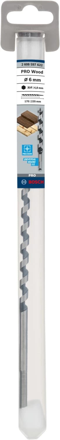 Bosch 2608597622 Slangenboor - Zeskantopname - 6 X 160 X 235mm thumbnail 2