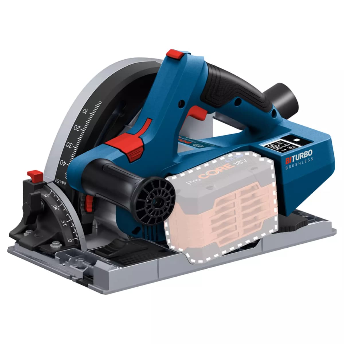 Bosch GKT 18V-52 GC SOLO 18V Li-Ion Accu Invalzaag Body In L-Boxx - 140mm thumbnail 2