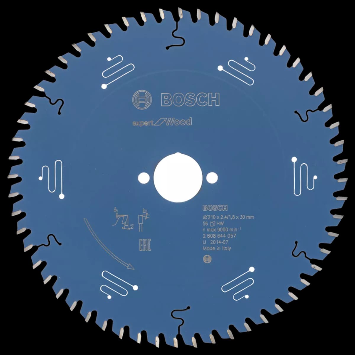 Bosch 2608644057 Expert Cirkelzaagblad - 210 X 30 X 56T - Hout - Carbide