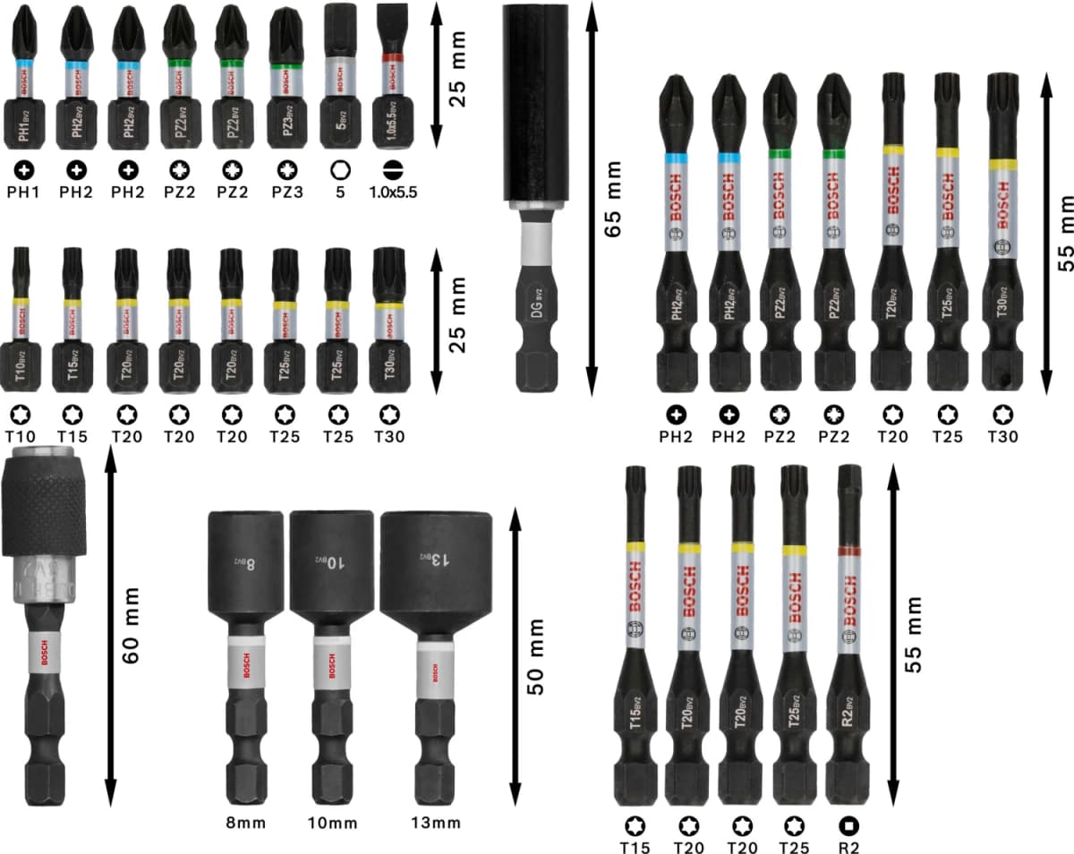 Bosch 2608521U76 33-delige PRO Impact Schroefbitset thumbnail 4