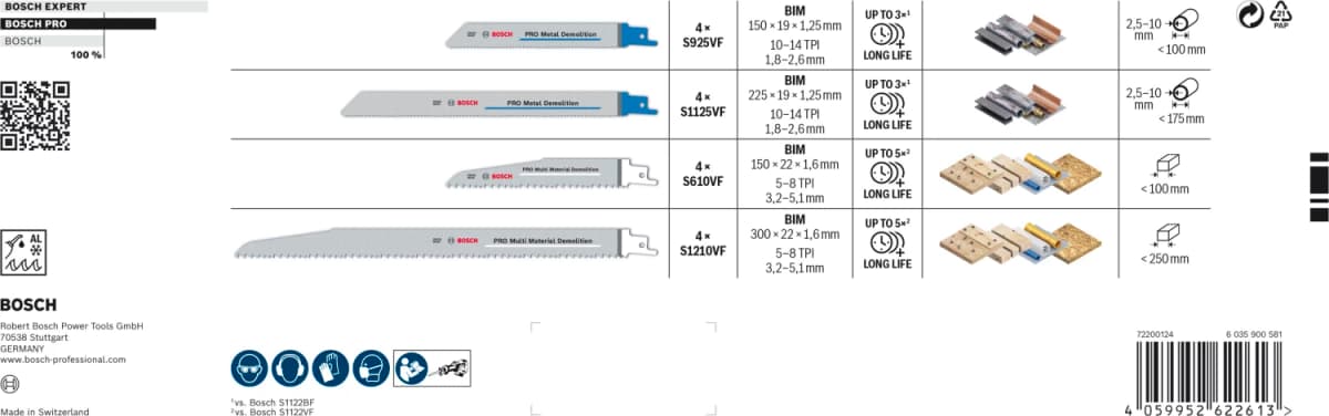 Bosch 2607011822 PRO 16-delige Demolition Zaagbladenset In Tough Box thumbnail 3