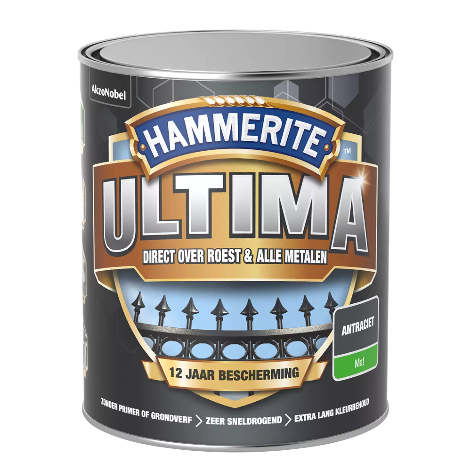 Hammerite Ultima Mat - Antraciet - 0,75L