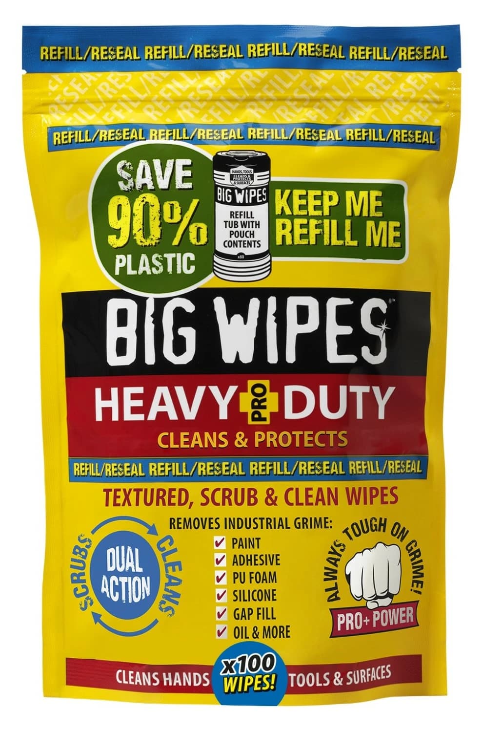 Big Wipes Heavy Duty Refill Pouch - 20stk thumbnail 3