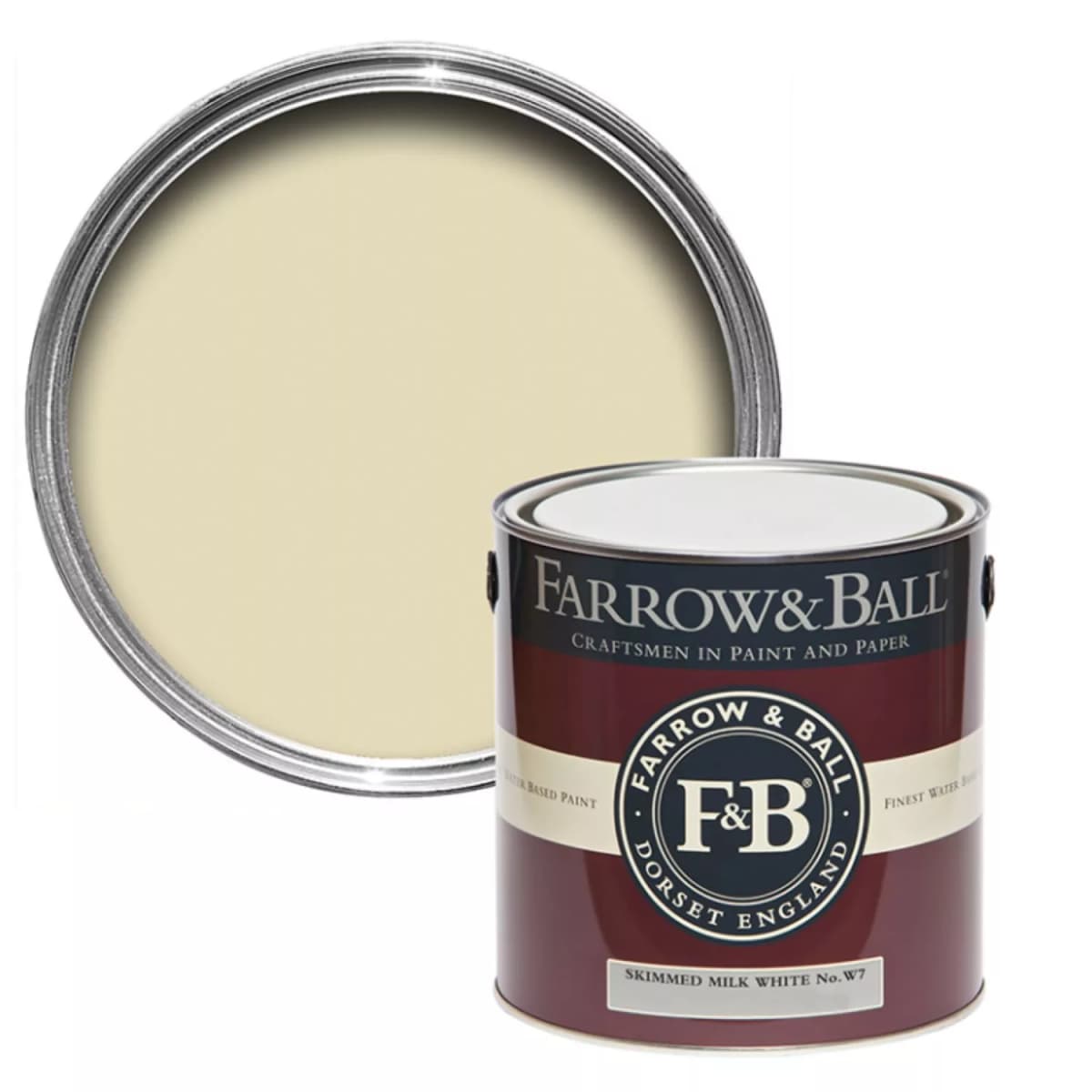 Farrow&Ball Flat Eggshell Skimmed Milk White No.W7 - 5L