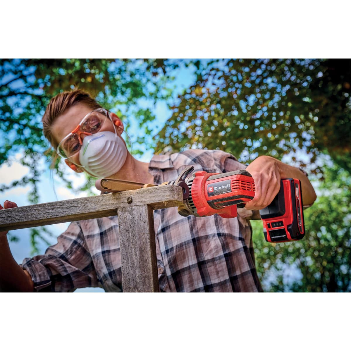 Einhell TE-BF 18 Li Solo Accu Vijl-/Bandschuurmachine thumbnail 3