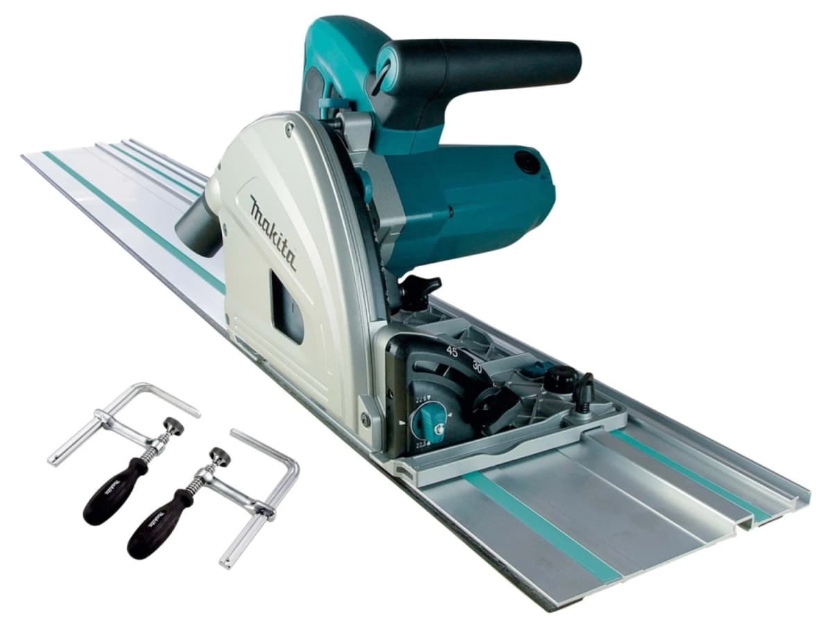 Makita SP6000JSP1 Invalzaag Incl. Geleiderail En Klemmen In Mbox - 1300W - 165mm thumbnail 2
