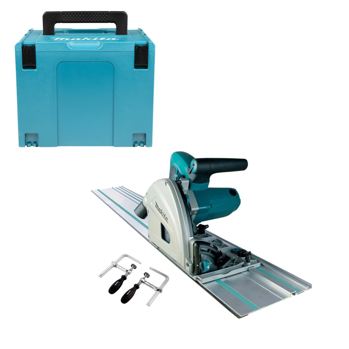 Makita SP6000JSP1 Invalzaag Incl. Geleiderail En Klemmen In Mbox - 1300W - 165mm