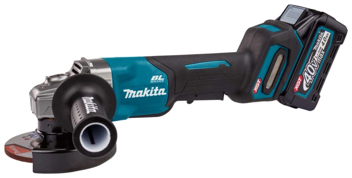 Makita GA016GM201 XGT 40V Max Li-Ion Accu Haakse Slijper Set (2x 4,0Ah) In Mbox - 125mm - Koolborstelloos thumbnail 2