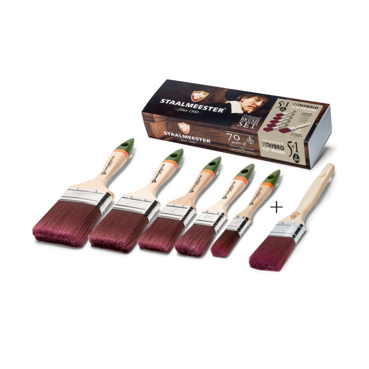 Staalmeester Boxset 6-delig Pro-Hybrid Plat