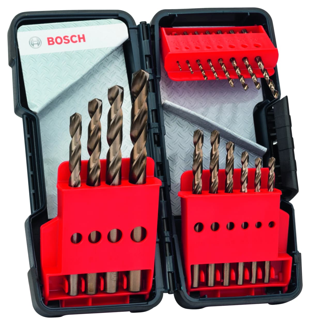 Bosch 2607017047 PRO 18-delige HSS-Co Spiraalboorset - Roestvrij Staal