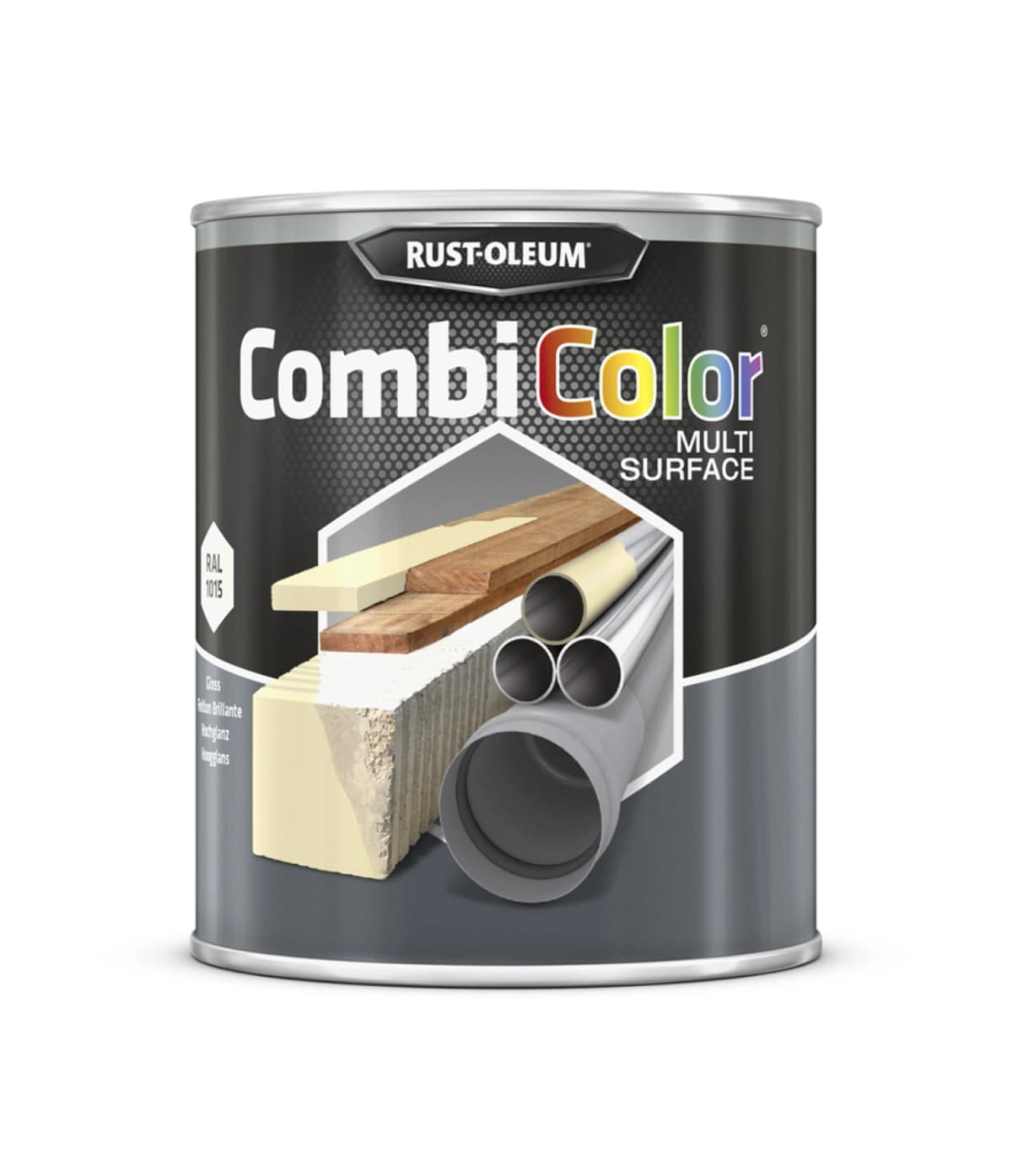Rust-Oleum Combicolor Multi-Surface Gloss - RAL 1015 Licht Ivoor- 0,75L
