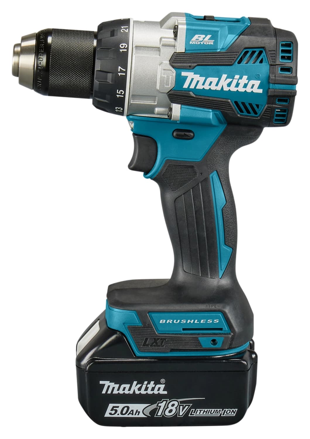Makita DHP489RTJ LXT 18 V Li-ion Accu Klopboor- /schroefmachine Set (2x 5,0Ah) In Mbox thumbnail 4