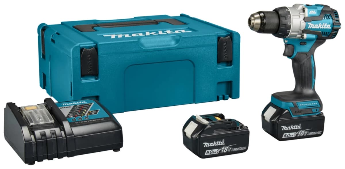 Makita DHP489RTJ LXT 18 V Li-ion Accu Klopboor- /schroefmachine Set (2x 5,0Ah) In Mbox