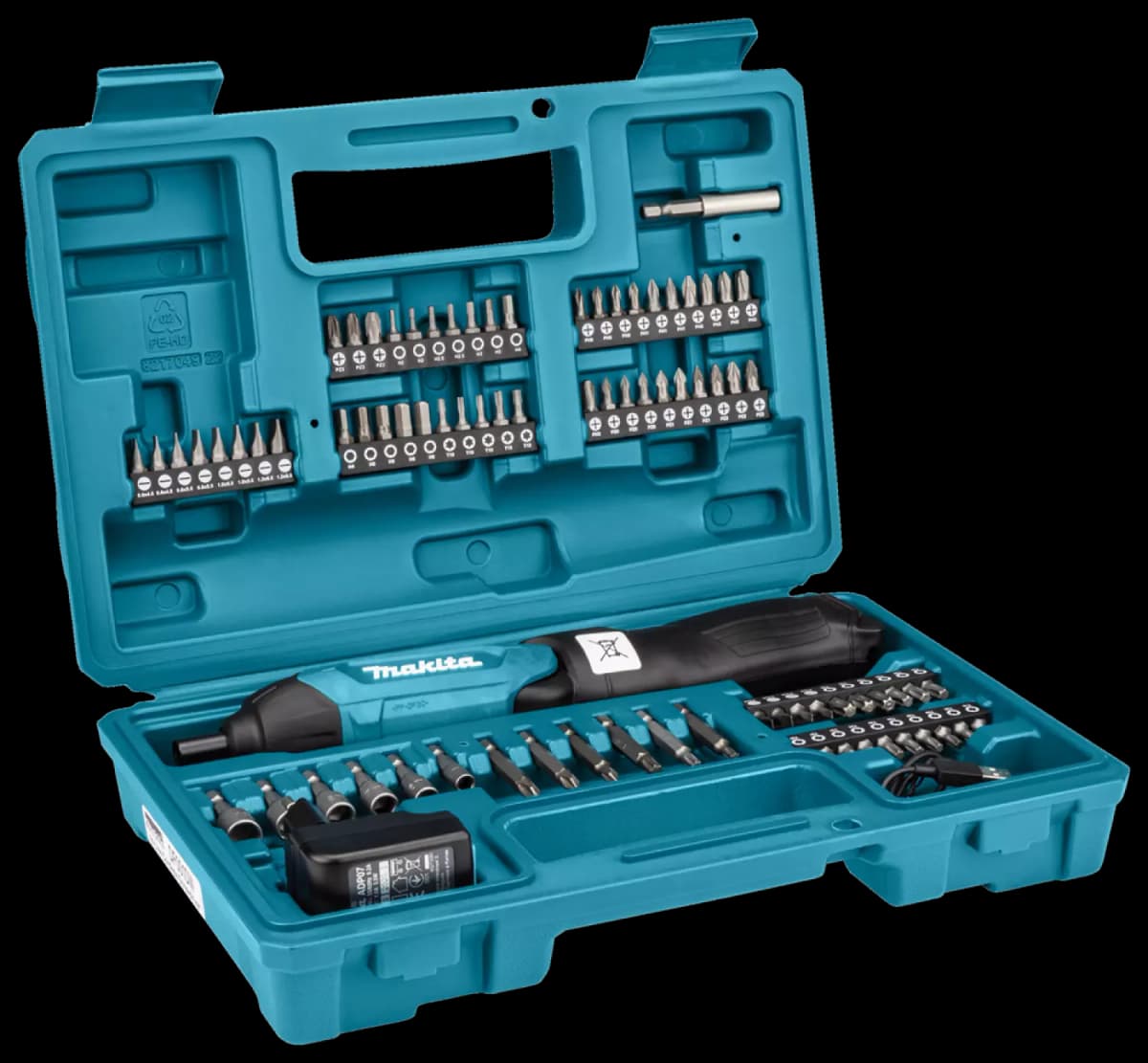Makita DF001DW 3,6V Li-Ion Accu Schroef-/boormachine (1,5Ah Accu) Incl. 81 Delige Bitset - 6Nm thumbnail 3