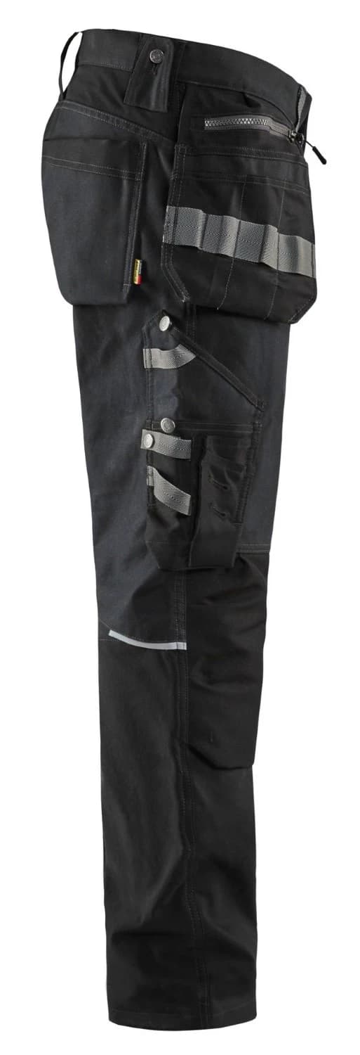 Blåkläder 1599 Werkbroek Met Stretchpanelen En Spijkerzakken - Zwart - Maat 50 (M) thumbnail 4
