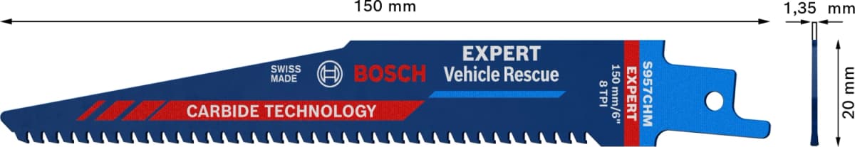Bosch 2608900378 EXPERT Reciprozaagblad S957CHM - Vehicle Rescue thumbnail 4