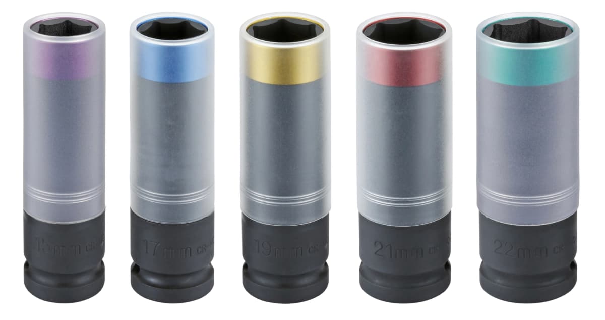 Sonic 300507 Doppenset 1/2''Voor Wielmoeren - 6 Kant - 5 Delig