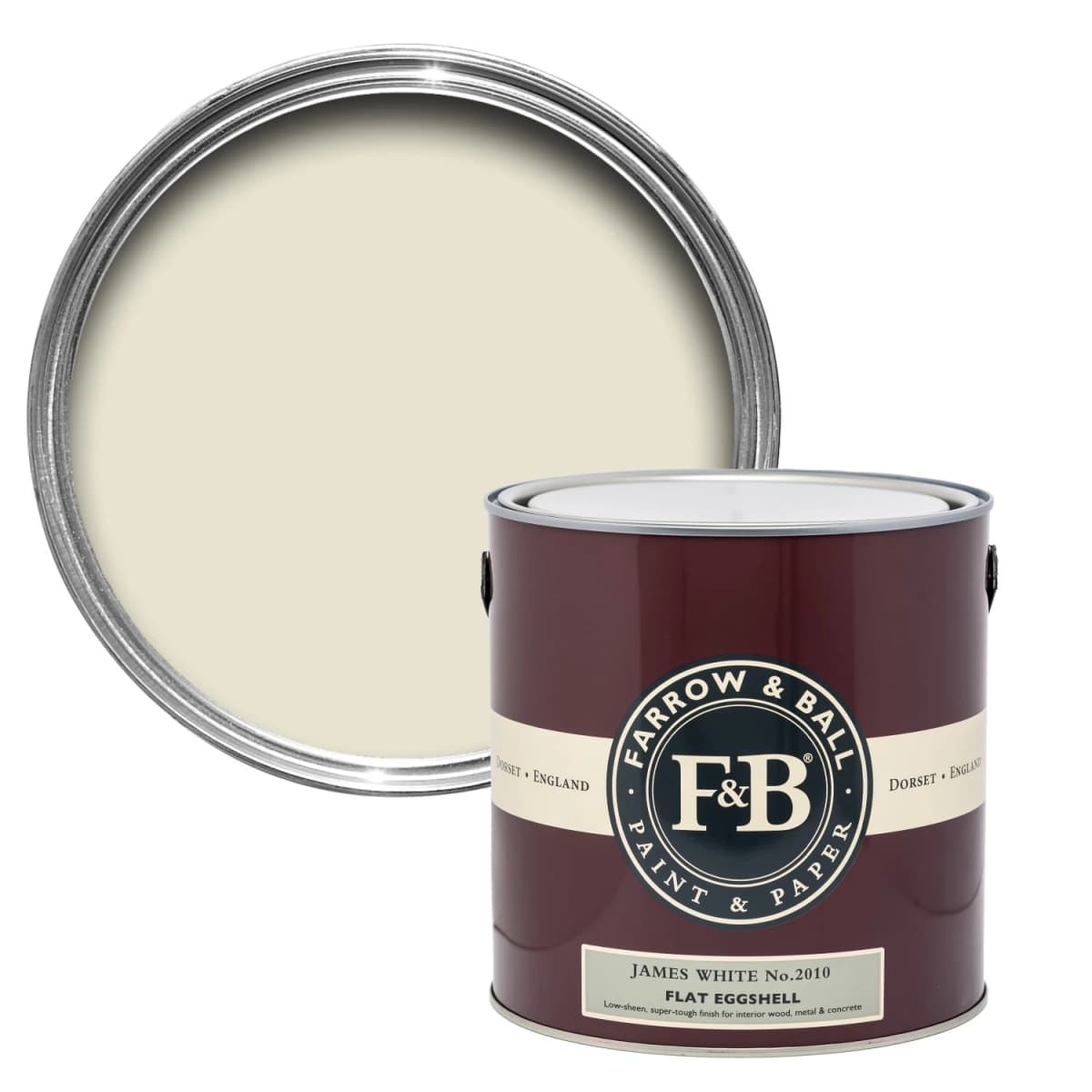 Farrow&Ball Flat Eggshell James White No.2010 - 5L