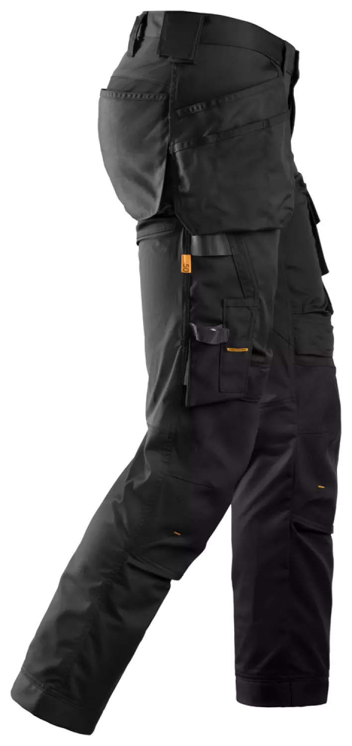 Snickers 6241 AllroundWork Stretch Werkbroek Met Holsterzakken - Zwart - Maat 152 thumbnail 4