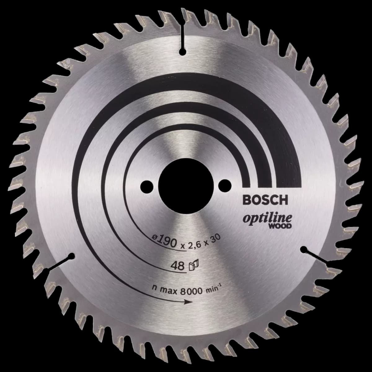 Bosch 2608640617 Optiline Cirkelzaagblad - 190 X 30 X 48T - Hout