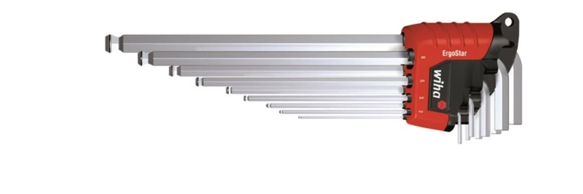 Wiha 369R H9 9-delige Inbussleutelset In ErgoStar Houder - 1,5-10mm