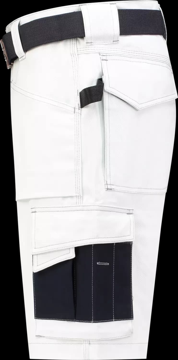 Workman 2003 D-Sign Bermuda Werkbroek - Wit - Maat 48 (33/32) thumbnail 3