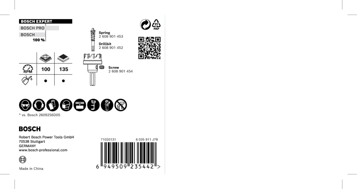 Bosch 2608901451 EXPERT Sheet Metaal Gatzaag - 120mm thumbnail 3