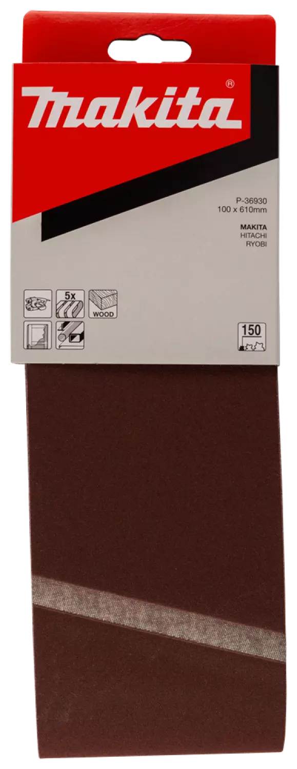 Makita P-36930 Schuurband - K150 - 100 X 610mm (5st) thumbnail 2
