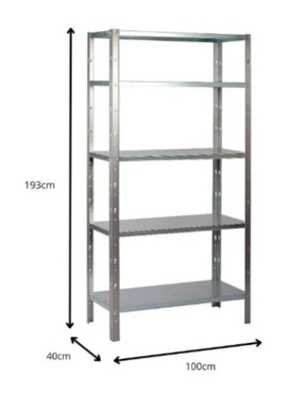 ERRO 527001 Stellingkast Clicker 100 Metaal - 5 Legborden thumbnail 2