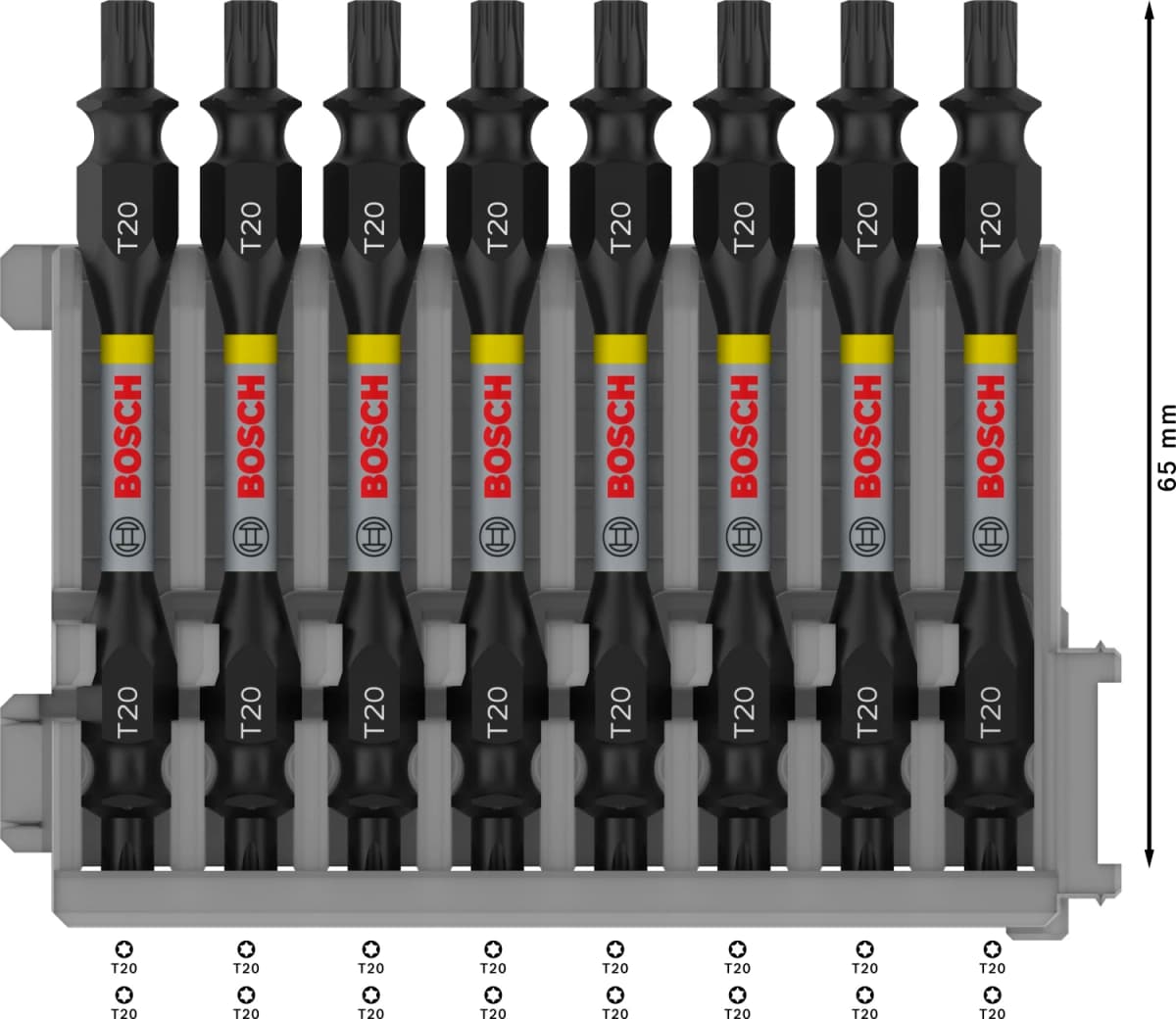 Bosch 2608522339 8-delige Schroefbitset - T20 - 65mm thumbnail 4