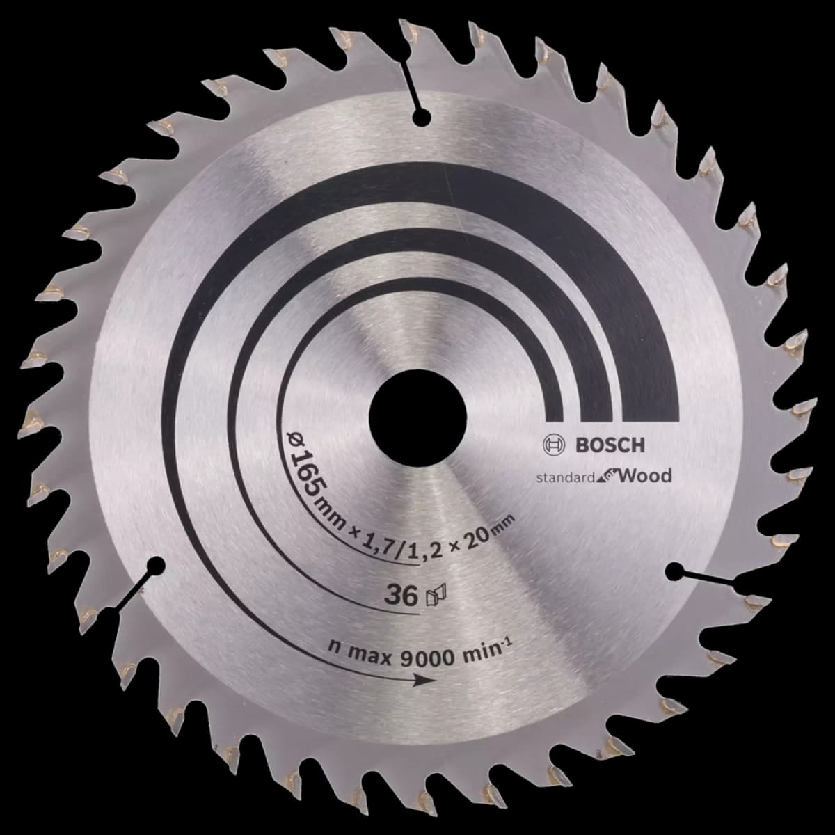 Bosch 2608642602 Optiline Cirkelzaagblad - 165 X 20 X 36T - Hout