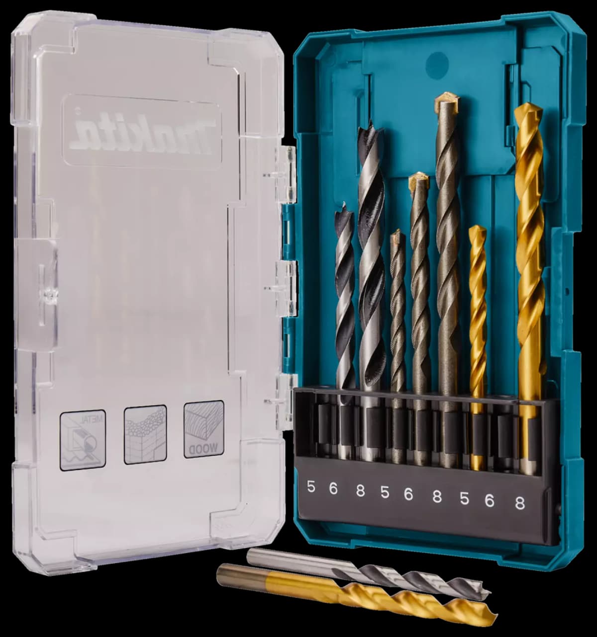 Makita D-71962 9-delige Borenset Steen/Hout/Metaal thumbnail 4