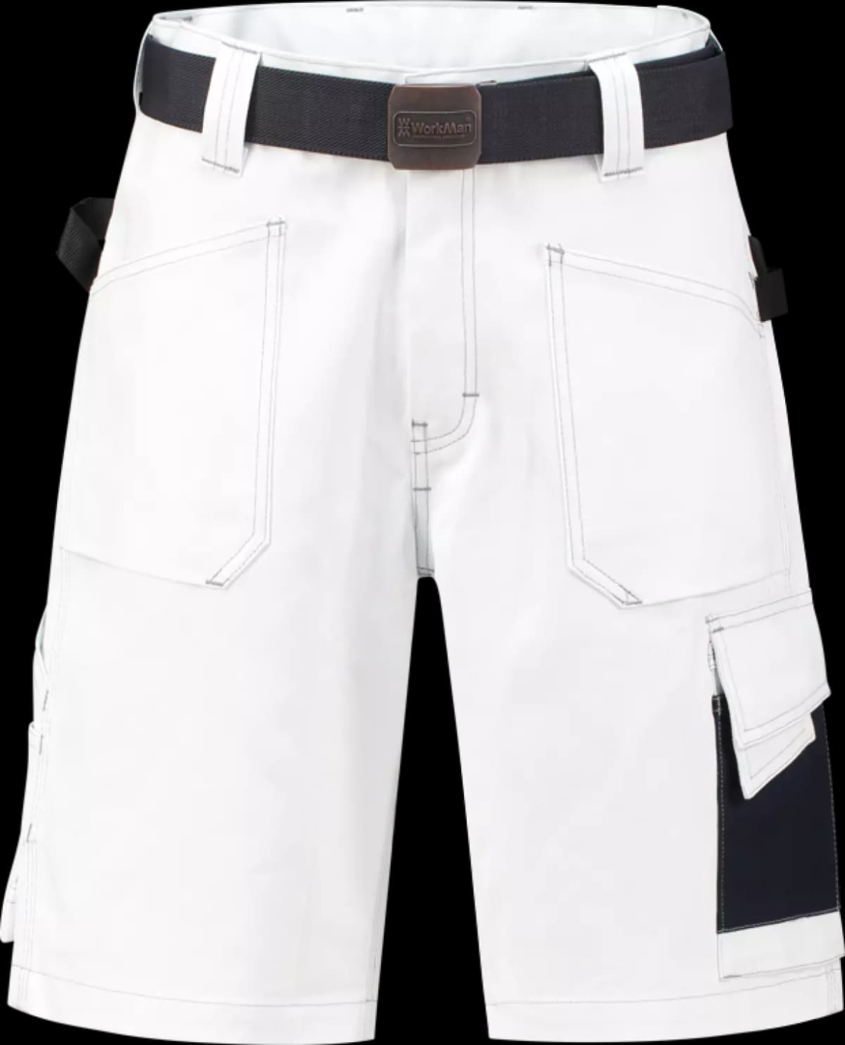 Workman 2003 D-Sign Bermuda Werkbroek - Wit - Maat 56 (40/34)